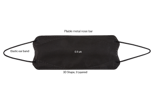 Flanon Mask®  | Easy to breathe in, comfortable face mask (BLACK)